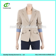 washed 100% cotton ladies suit jacket coat